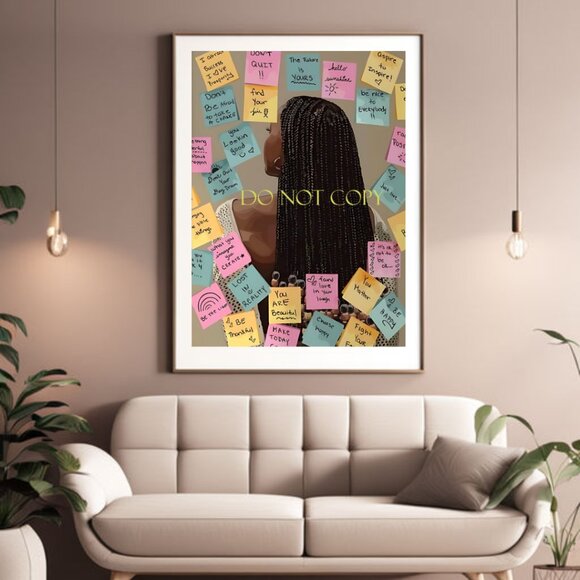 Motivational Quote, Inspirational Wall Art, Positive Affirmations Poster - Picture 4 of 5